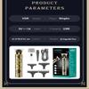 Men's Universal Metal Razor Head Retro Carved Hair Salon LCD Digital Display T-shaped Electric Clippers Safely Trim Hair Without Hurting The Skin