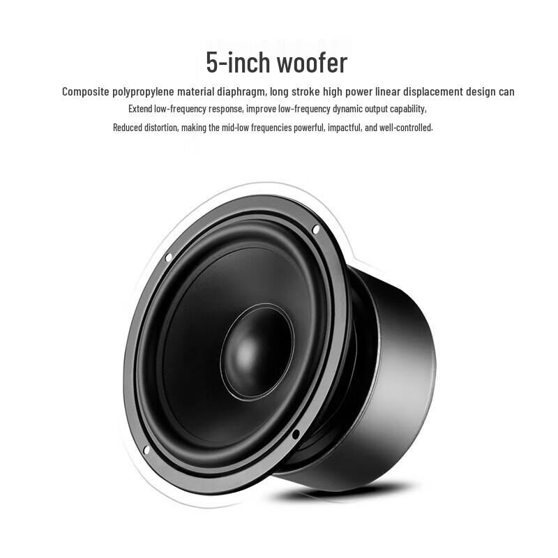 HiVi M300MKII 2.0 Channel Active HIFI Bookshelf Speakers CN Plug (adapter Included)