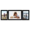 VidaXL Foldable Photo Frame Black 22x15 Cm+2x(10x15cm)