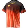 Butterfly Elistar 9 Table Tennis Game Shirt (45980-970) Black/Orange SS