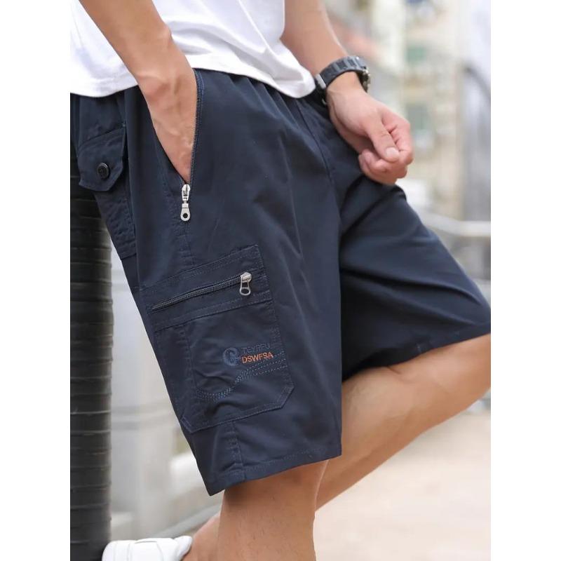 Summer Dad Shorts Men Wear Thin Middle-aged and Young People Five-point Pants Loose Casual Middle-aged Big Pants
