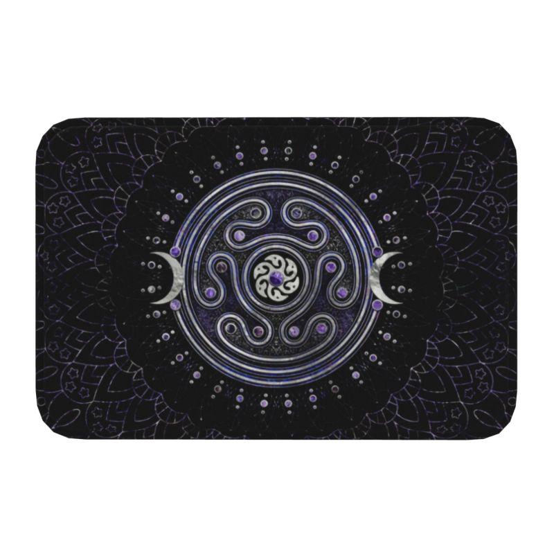 Gothic Pentacle Entrance floor mat Non-slip door Indoor Wiccan Witch Moon Decoration Floor Bedroom Room carpet Home decor 40x60cm