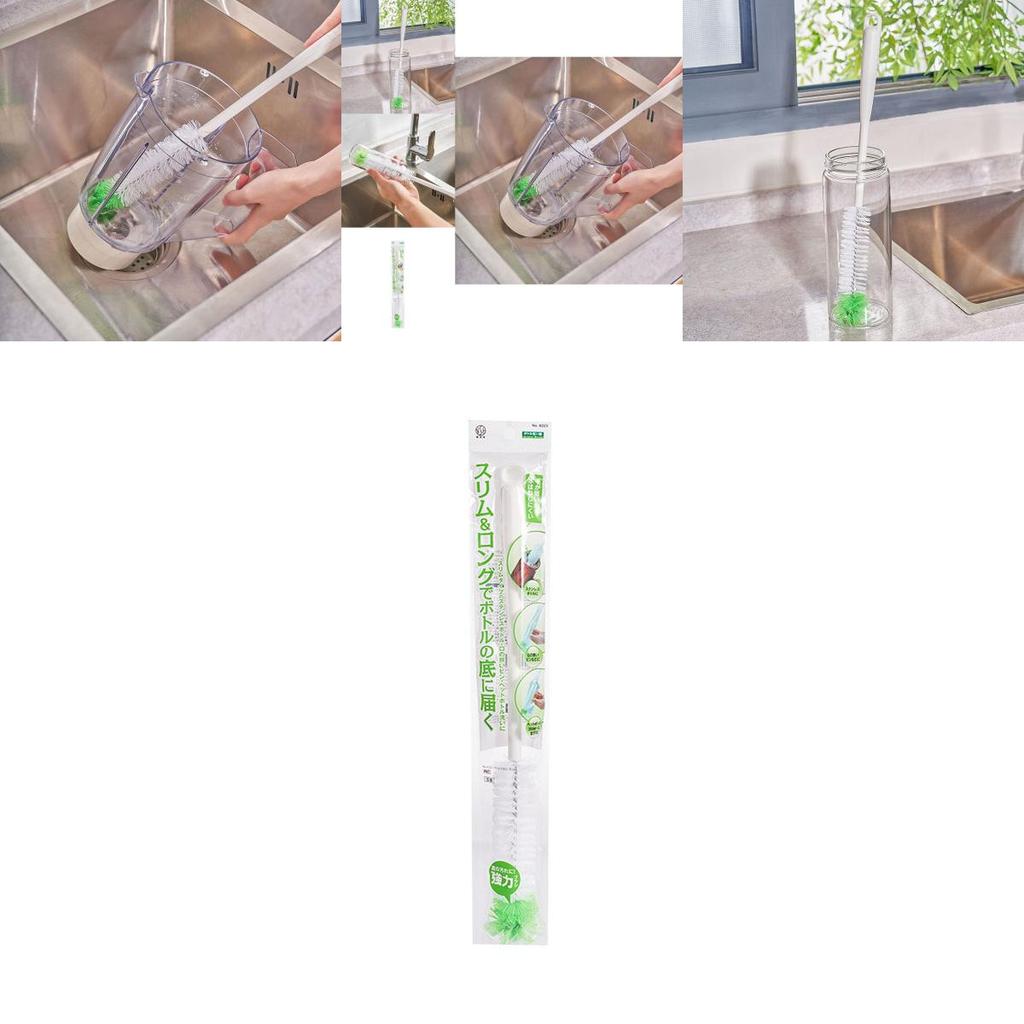 Plastic Cleaning Brush For Bottles Cups And Baby Bottles With Long Handle Design