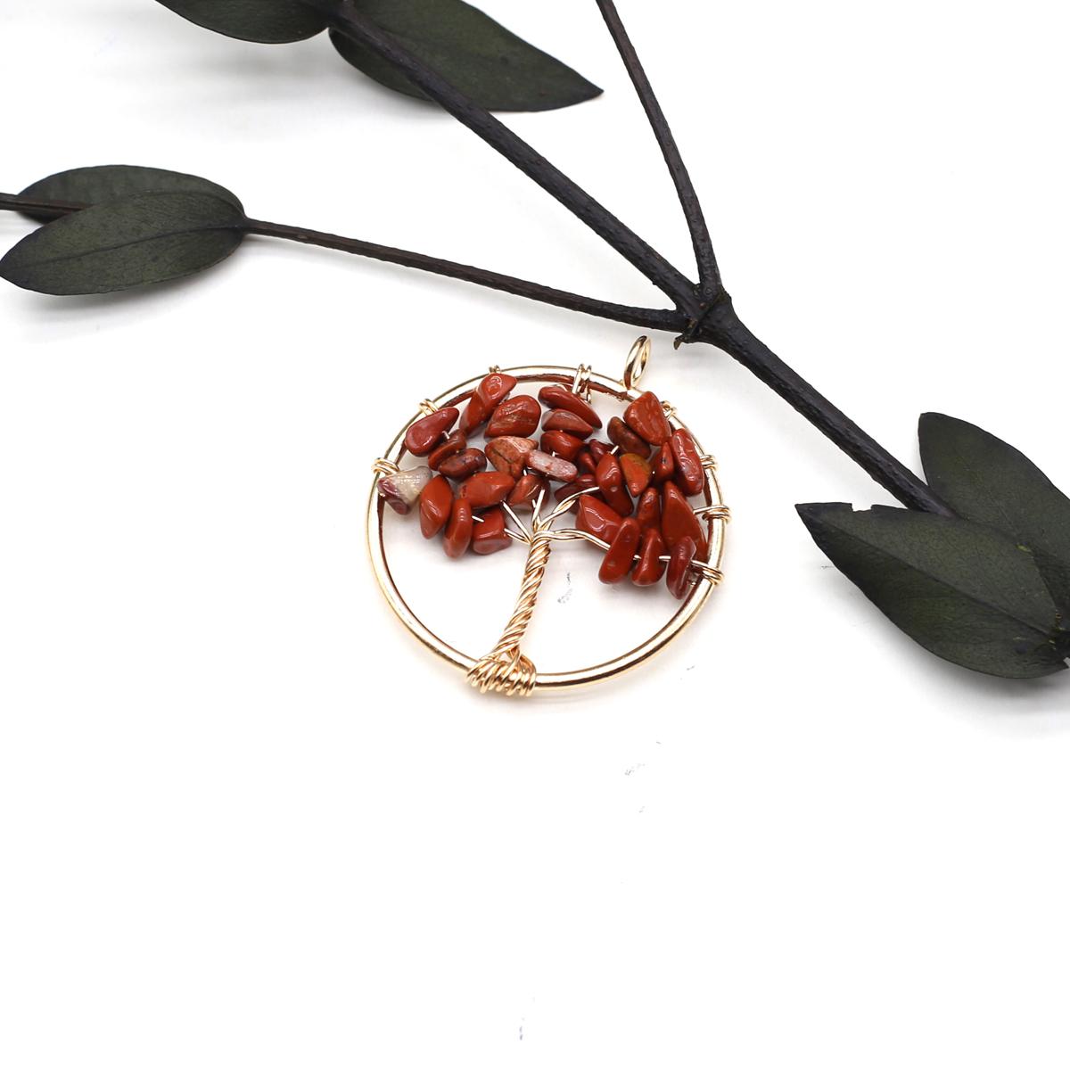 

2 шт. небольшой кулон из натурального камня, Древо жизни, обмотка, кулон для изготовления ювелирных изделий, ожерелье, браслет, аксессуар 30x30mm