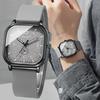 Fashion Square Women's Watch Casual Silicone Strap Quartz Watches Sports Wristwatch For Men Women Students