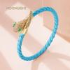 High Quality Snake Head Open Bracelets for Women New Trendy Genuine Braided Leather Bracelet Jewelry Gift Fashion Accessories