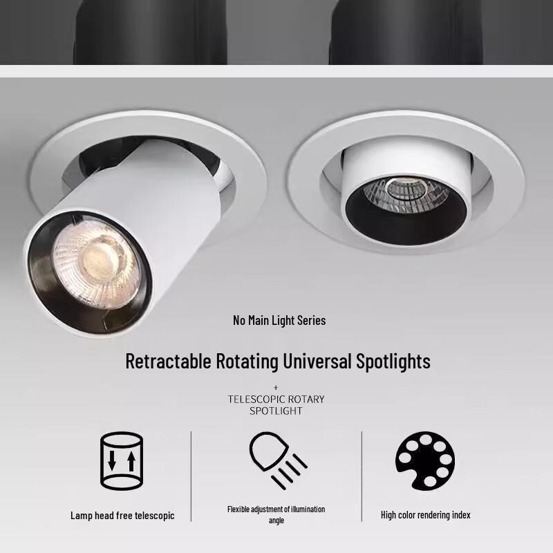 Adjustable Retractable LED Spotlight