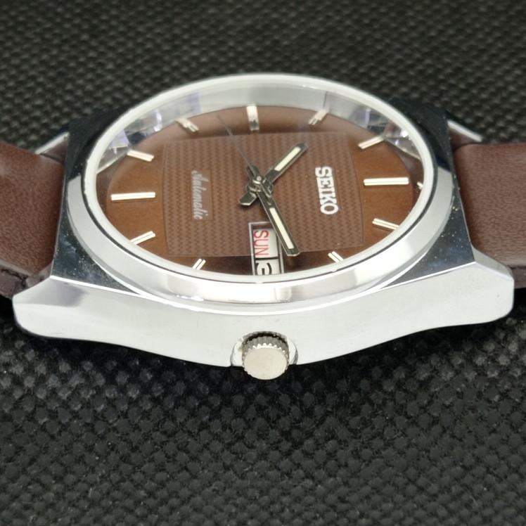 REFURBISHED VINTAGE SEIKO 5 AUTO 6309A JAPAN MENS D/D BROWN WATCH 593c-a314824-2 SKU593c-a314824