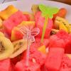 200Pcs Cartoon Fruit Picks Long Handle Plastic Food Toothpicks Party Snack Dessert Sticks Mixed Colors