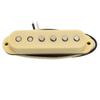 Musiclily Pro Staggered Alnico 5 Snímač pre kobylku pre Strat Elektrickú Krémový ST-TX Jedno cievkový Gitarový,