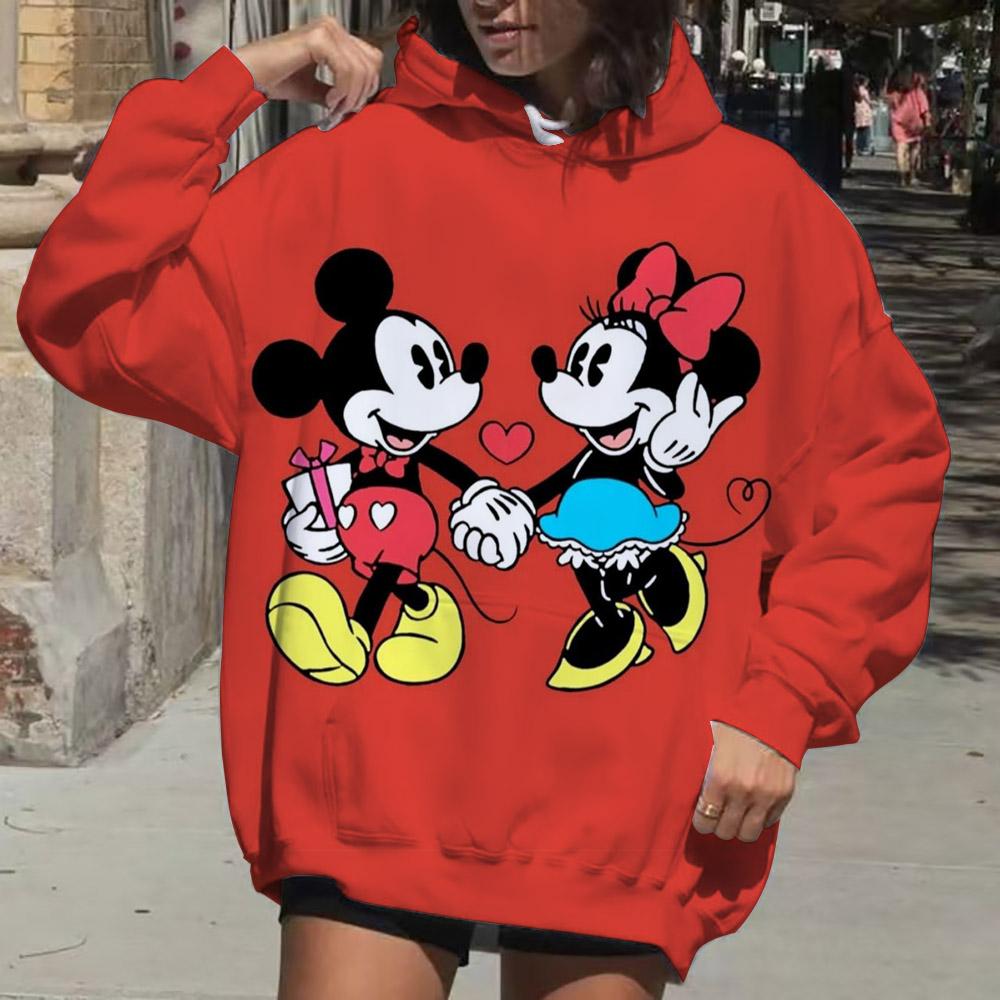 Disney Mickey Mouse Hoodie Fashion Women Kawaii Aesthetic Hoodie Couple Autumn Hoodie Sweatshirt