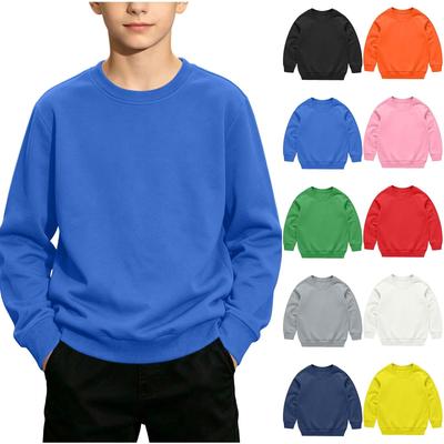 Boys and Girls Casual Long Sleeve T-Shirt for Everyday Wear