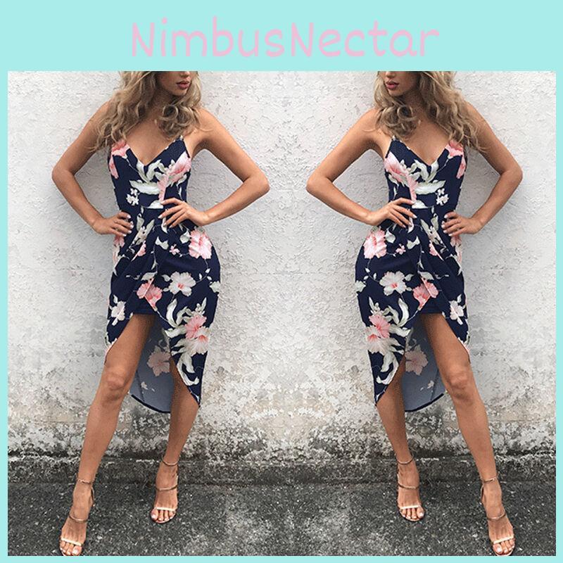 Elegantes Damen Blumen Maxikleid für Abendpartys und Strandtage