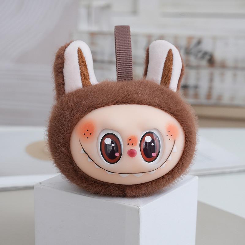 

Macaron Colored Doll Childrens Plush Pp Cotton Toy Keychain Pendant коричневый