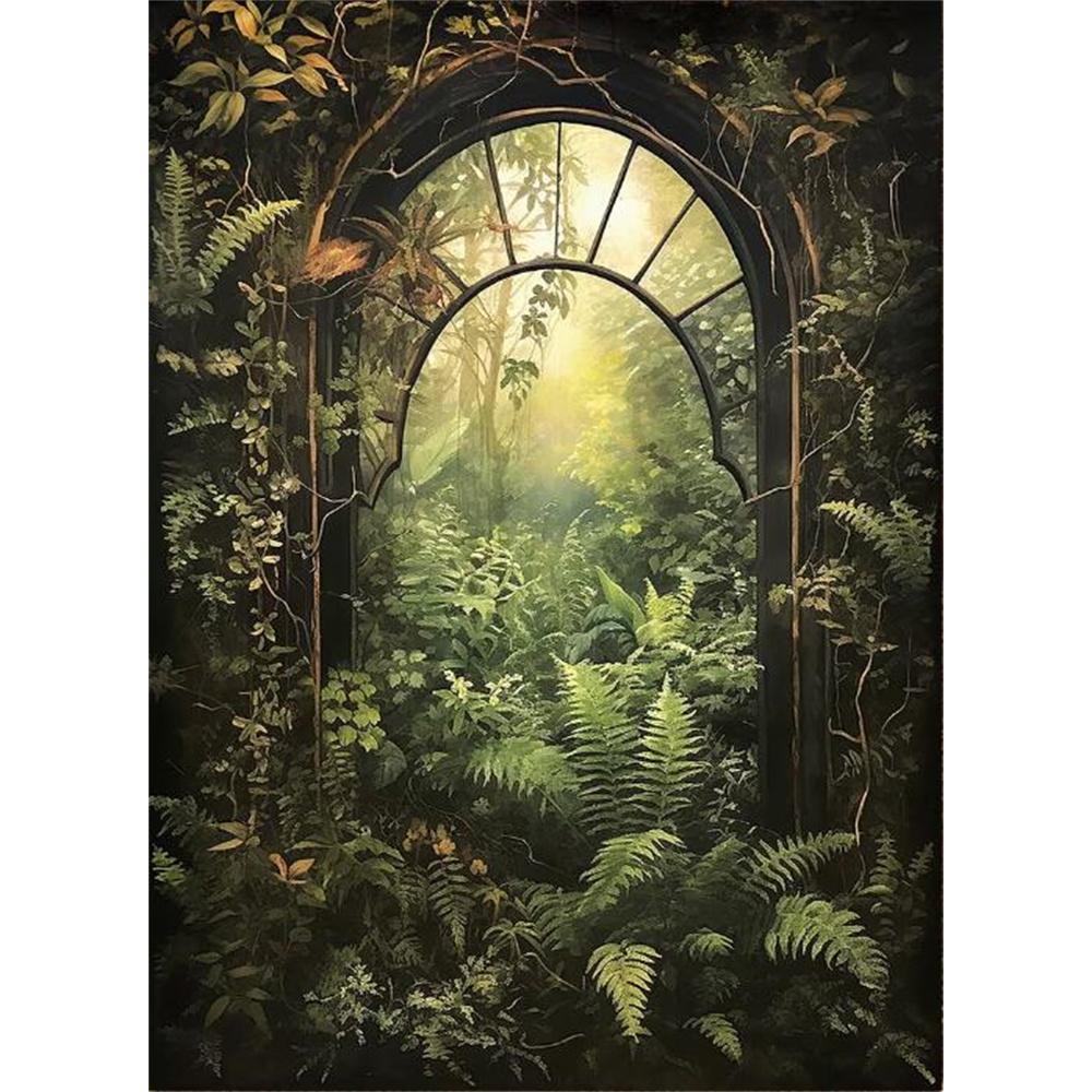 Forest Animals Butterfly Bat Plants Flowers Canvas Wall Art Nature Diamond Painting Decor Vintage Dark Skeleton Pumpkin Halloween