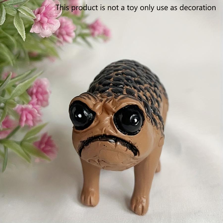 

1 шт., статуя сварливой черной африканской дождевой лягушки из смолы, украшения для поделок из смолы злого авокадо, декор комнаты, домашний декор, декор сцены, декор рабочего стола, домашний декор Ugly Cute Frog