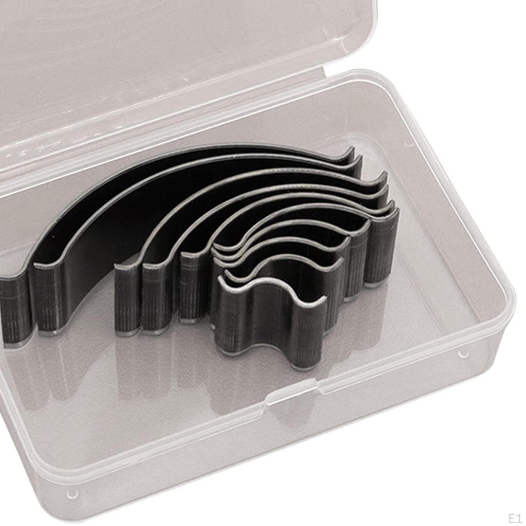 10 Pieces Leather Cutting Mold Cutter Knife Dies Tool Shallow Round Punching Die