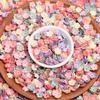 500g About 3630pcs Fashion Acrylic Beads Colored Five-petal Flower Handmade Materials 10.5mm