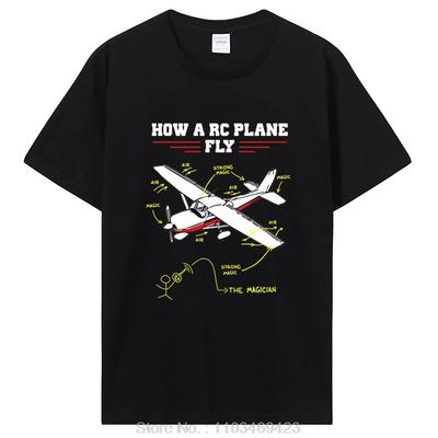 Zabawny pilot samolotu RC Vintage Koszulka Letnia Graficzna Bawełniana Koszulka Streetwear Krótki Rękaw Prezenty Urodzinowe Koszulka Męskie Ubrania