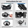 Swimming Goggles Underwater Snorkeling Mask Waterproof Dry Snorkel Set  Adult