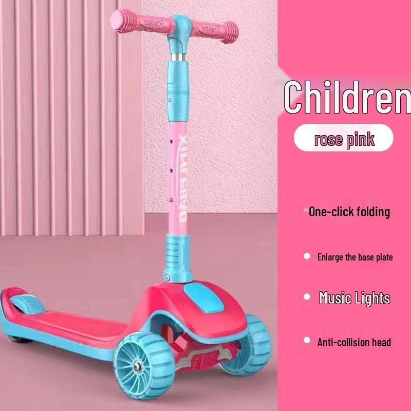 New Folding Scooter for Ages 2-20: Suitable for Young Kids, Older Children, and Adults - Perfect for Commuting
