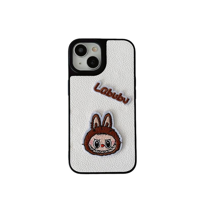 For IPhone 17 Promax Little Cloth Rabbit Phone Case for Apple 16 Leather Hard Case 14 Light Luxury 15 Women's New Style