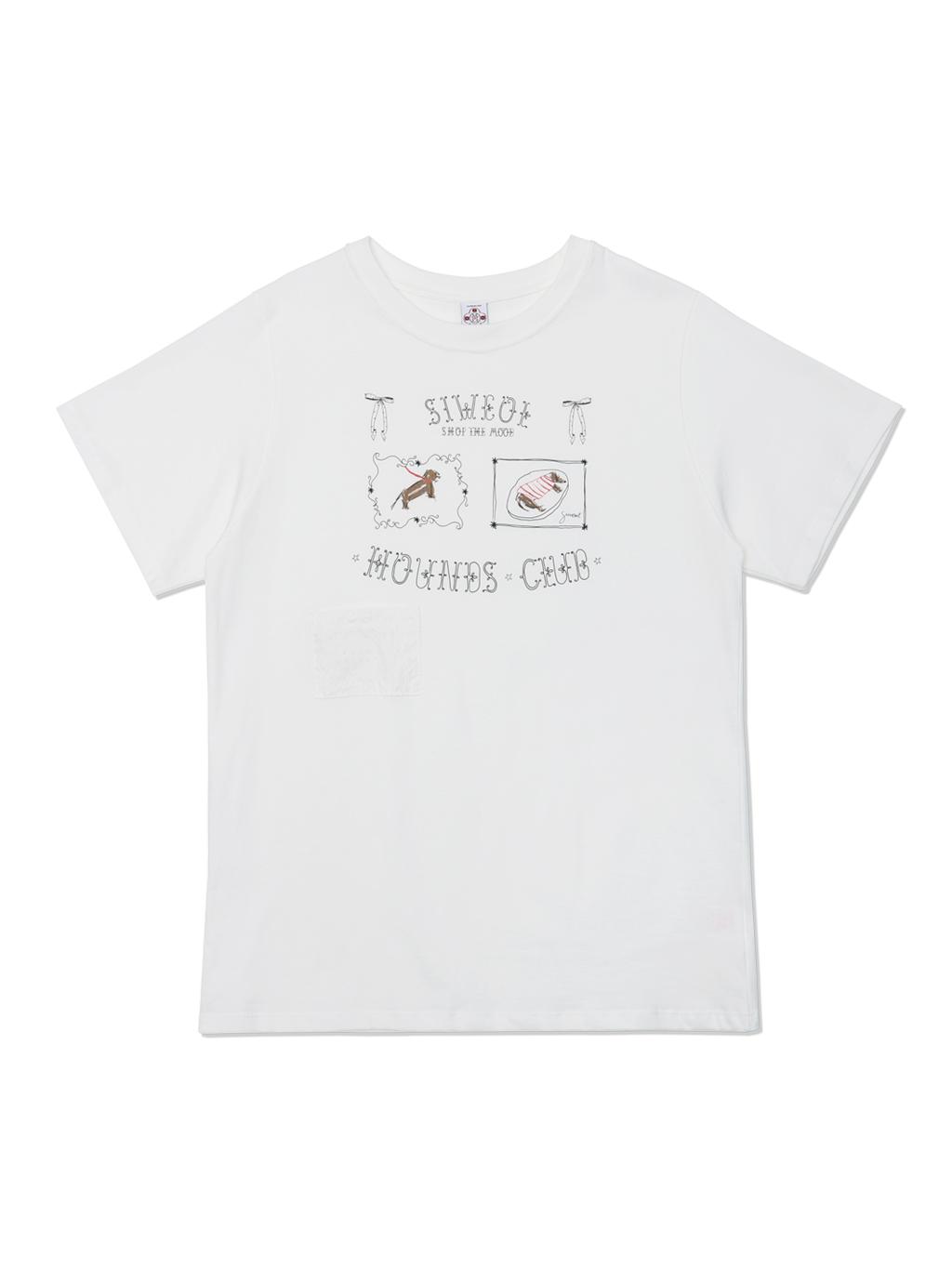 Si Wol 107 Hounds Club Tee (White) White/Free
