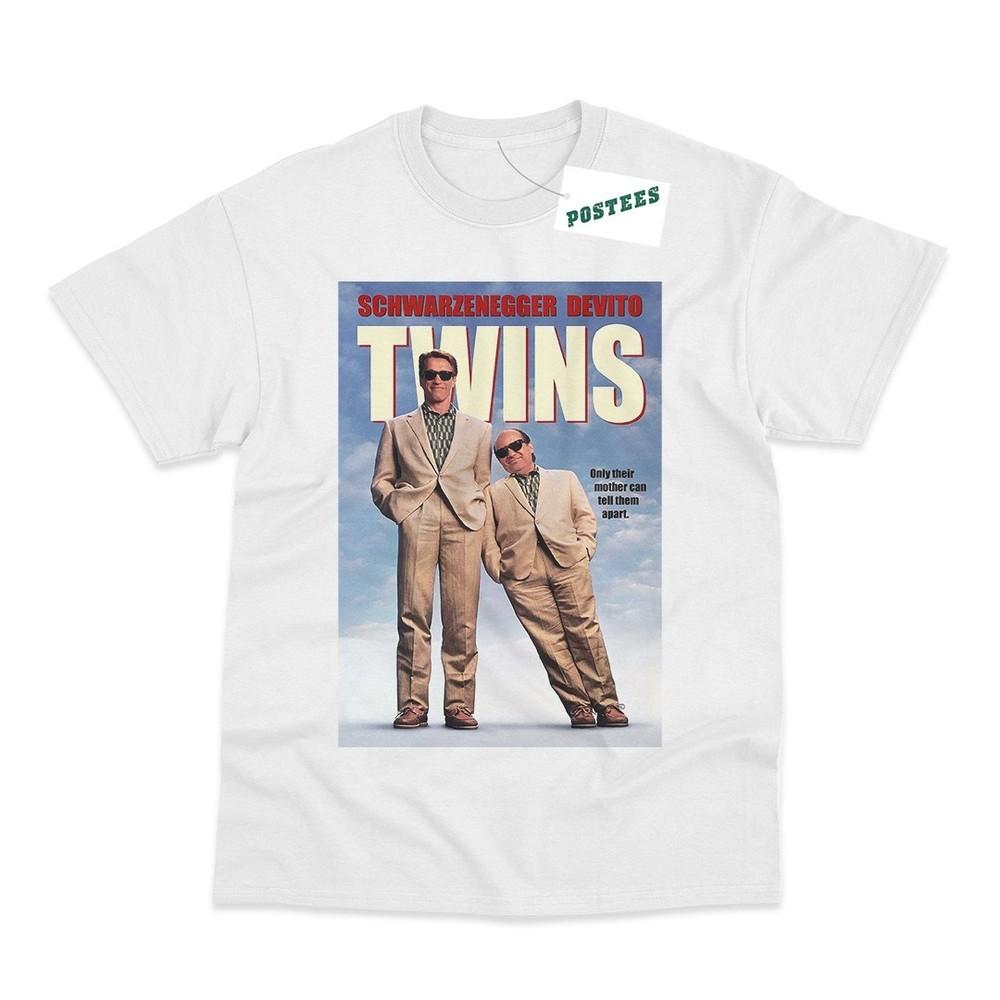 Twins Movie Poster Direct To Garunisext Printed TShirt S