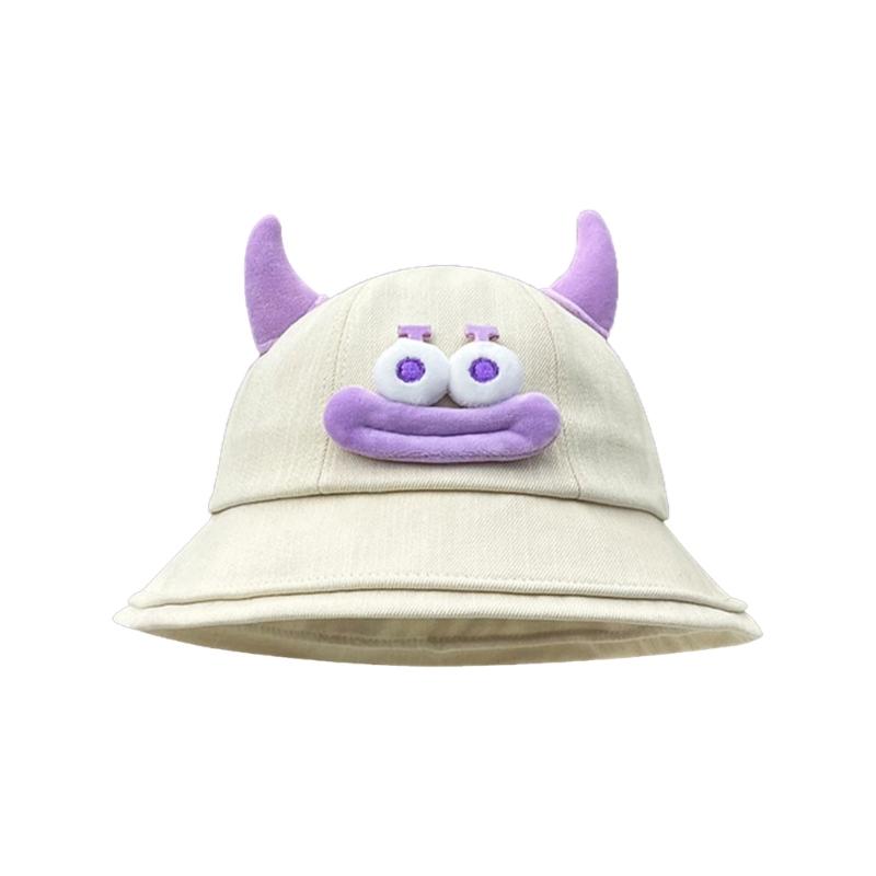 Cartoon Sun Hat with Plush Tentacles Women Photo Hat Outdoor Fishing Camping Hat
