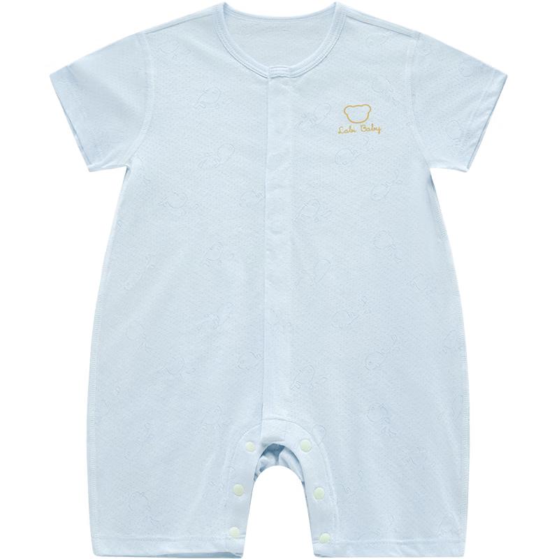 Labby Baby Summer Mesh Short Sleeve Romper Sleepsuit 73cm