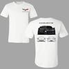 Corvette Car Graphic T-shirt, 2 Sides Print Featuring Blacked-Out C7 ZR1