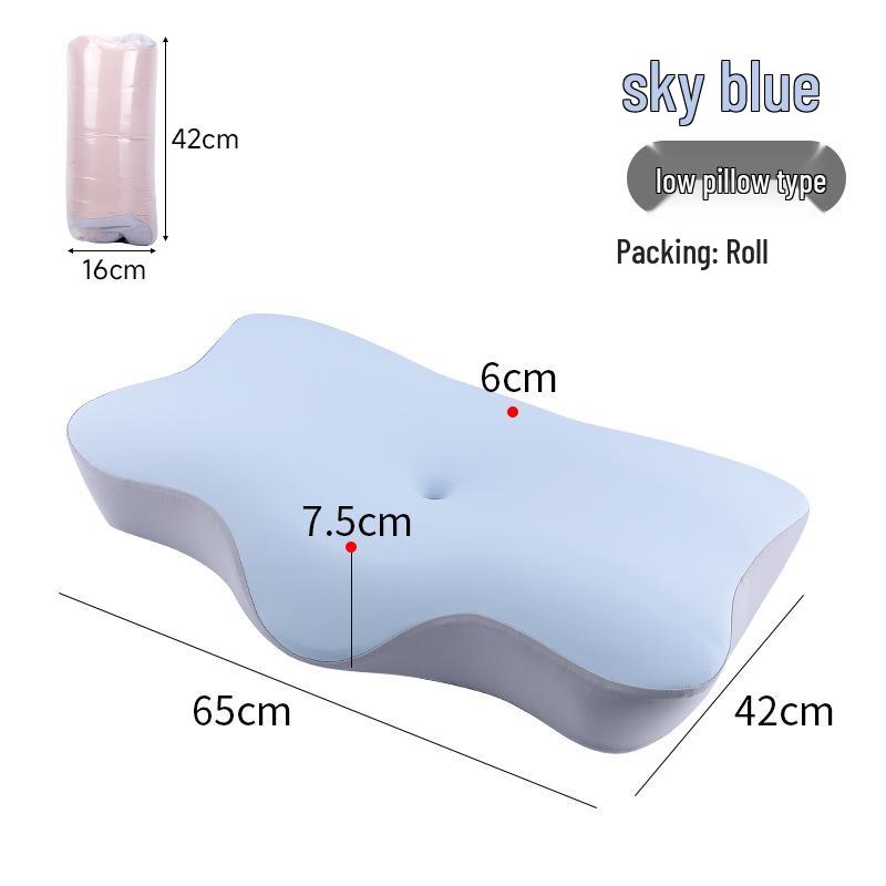 

High Neck Support Memory Foam Pillow: Zero Pressure, Slow Rebound, Free Shipping Size as shown in image
