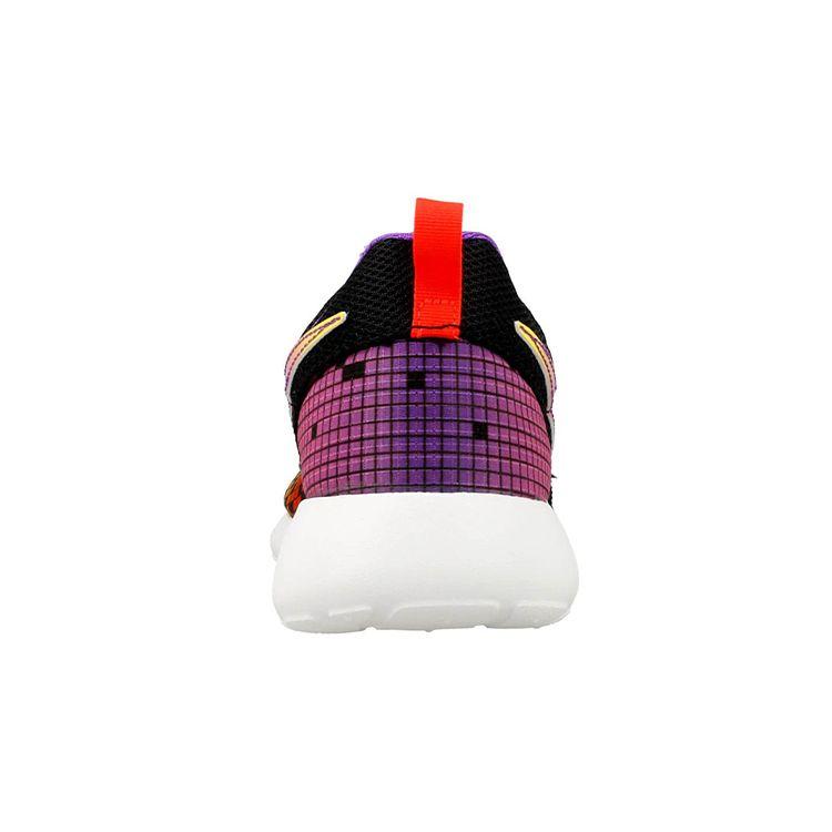 Nike Roshe One Šněrovací Ploché Kulatá Špička Tlumení Protiskluzové Odolné proti Opotřebení Nízké Běžecké Boty Dámské Tenisky Černá Fialová 677784-003