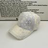 New rhinestone cap travel lace mesh breathable baseball cap summer visor sun protection cap women's summer
