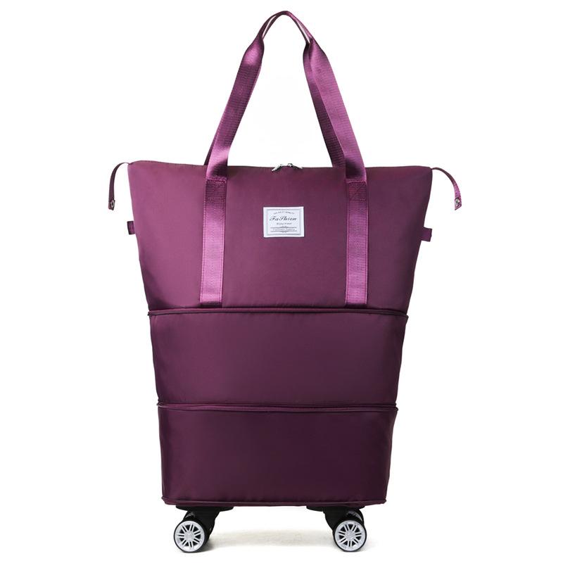 Expandable Travel Luggage: Multi-Function Bag with Wet/Dry Separation for Fitness, Sports, Maternity, and More