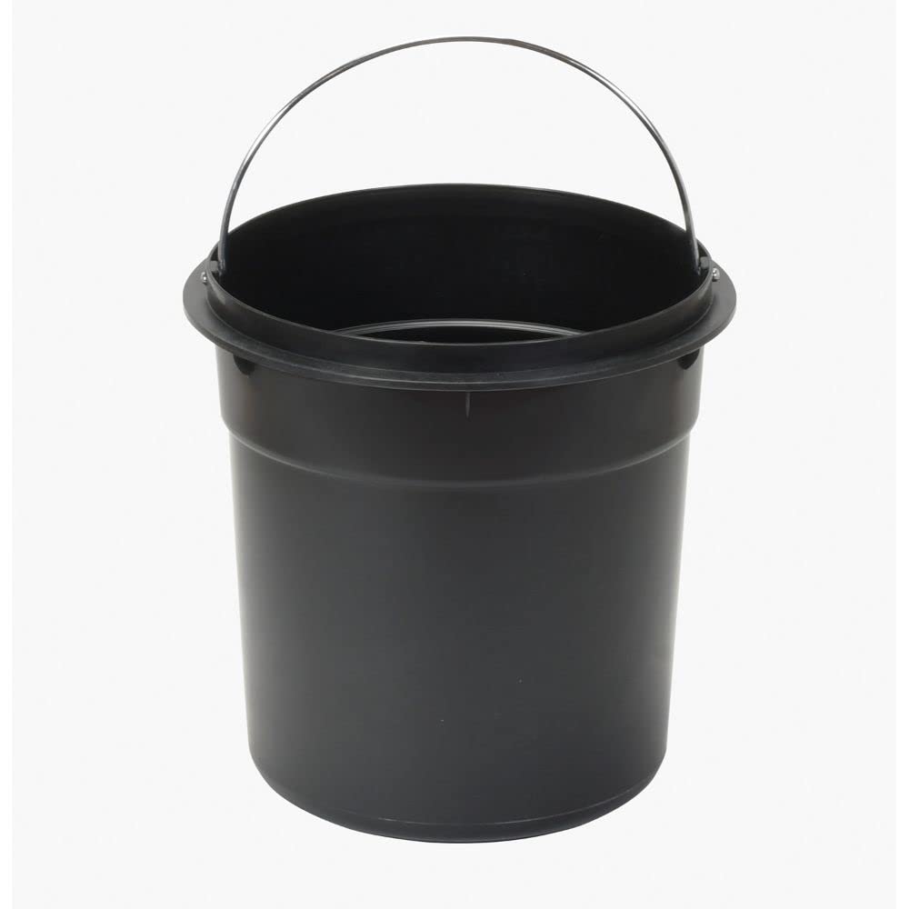 Bestco NQ-0192 Boite Trash Can with Lid, 5L, Pedal-Operated, Quiet Design, Round, Khaki