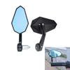 Universal Aluminum Rearview Mirror Motorcycle Handlebar Retro Style Triangle Strong Vibration Resistance