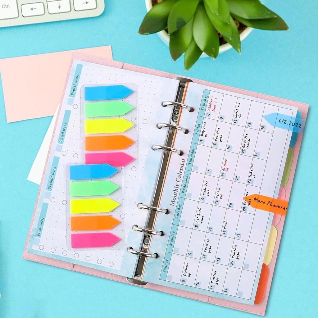 A6 folder planner insert  6 ring loose leaf lined paper diary  A6 budget planner spare paper  A6 notepad set