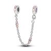 Nový 925 Sterling Silver Sparkling Pav éCrown O Tree Bezpečnostní řetízek Přívěsek Korálky Temperament Náramek Ženy Šperky Dárek