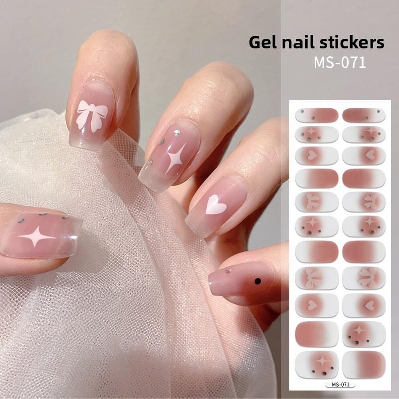 Nail Polish Stickers Without Baking, Nail Polish Glue, Nail Stickers for Manicure