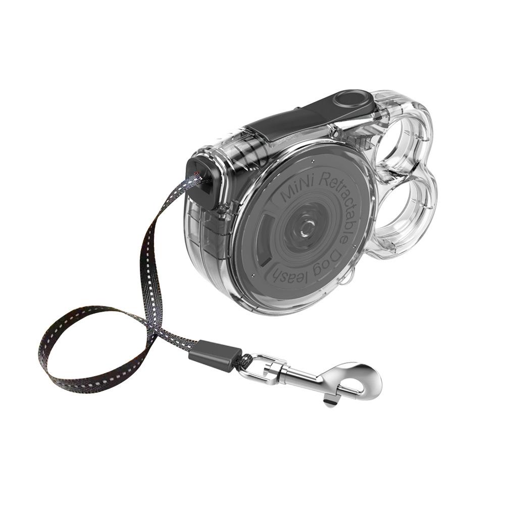 Ultralight Automatic Retractable Dog Leash 3m Portable Nylon with Locking Alloy Clip for Small Dogs Outdoor Jogging Hiking Trave
