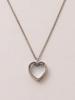 Vintage personality box pendant necklace with adjustable design, transparent box, collarbone chain, gold-plated