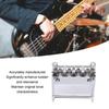Luocute Bass Bridge for 18mm Zinc Alloy Saddle Assembly Rickenbacker, 4-String, Adjustable, Chromium-Plated