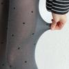 Stylish Elegant Grey Polka Dot Summer Pantyhose Thin Elastic Anti-Hook Silk Stockings Lolita Tie Sexy Slim Fit Tights