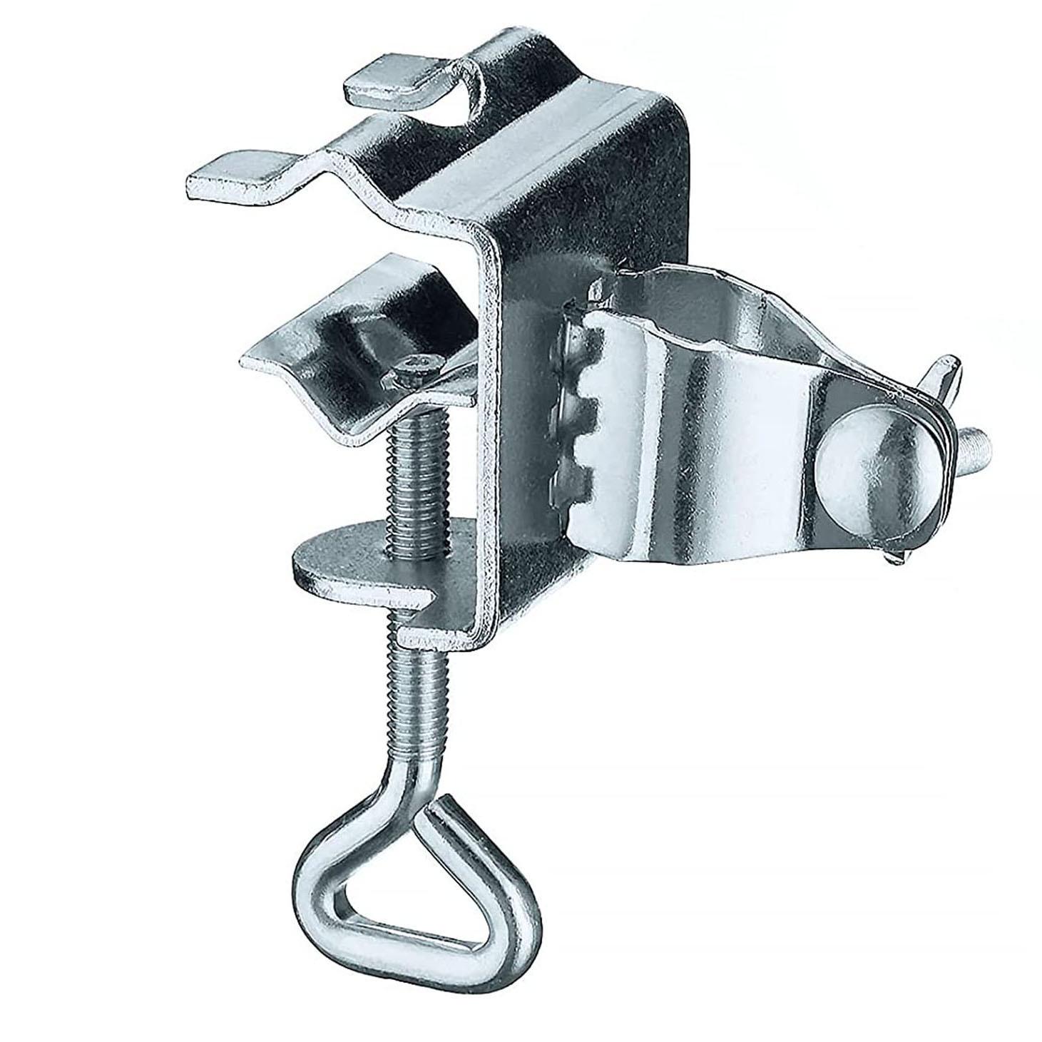 

Outdoor Windproof Umbrella Clip Bracket for Patio, Beach, Balcony & Table Multipurpose Umbrella Fixer срібний