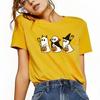 Cute Halloween BOO Printed Tshirt Casual Short Sleeved Round Neck Suitable for All Seasons Versatile Womens Tshirt