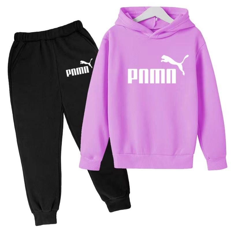 Kinder Herbst Winter Kleidung Hoodie Buchstaben Marke Pullover Jungen Mädchen 3-12 Jahre Sweatshirt+Hose Charmantes Freizeit Party Sport Set