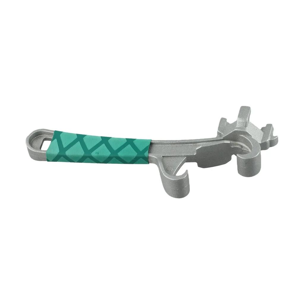 Easy Carry Can Opener Tool Can Opener Multi-functional Tool Green Silver Drum Wrench Safe And Reliable 1-piece Design