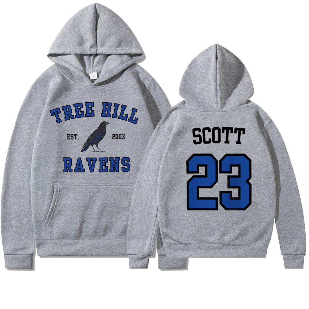 TREE HILL RAVENS Hoodie One Tree Hill Nathan Scott 23 Hooded Sweatshirt North Carolina Tv Show Trendy Hoodies Oth Fans Gifts