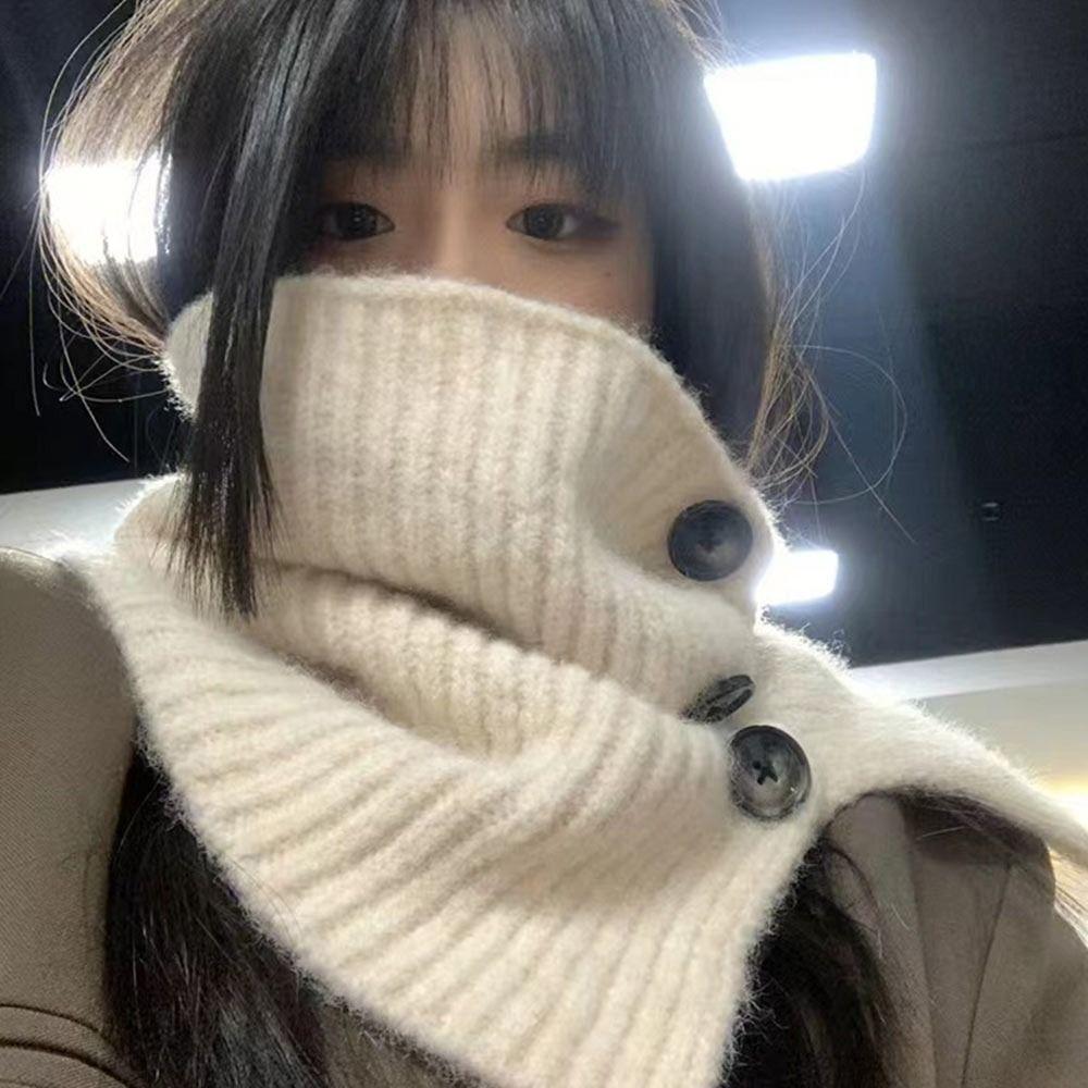 Fashion Warm Windproof Knitted Fake Collar Scarf Neck Warmer Turtleneck
